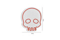 Decoratiune luminoasa LED, Skull, Benzi flexibile de neon, DC 12 V, Rosu