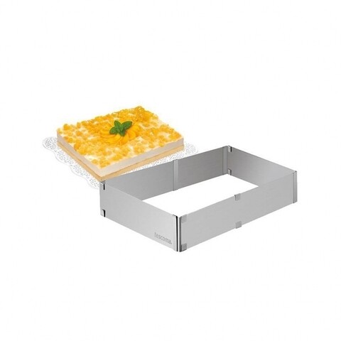 Forma de copt dreptunghiulara ajustabila, Tescoma Delicia, 28 x 20 cm/50 x 34 cm, inox, argintiu