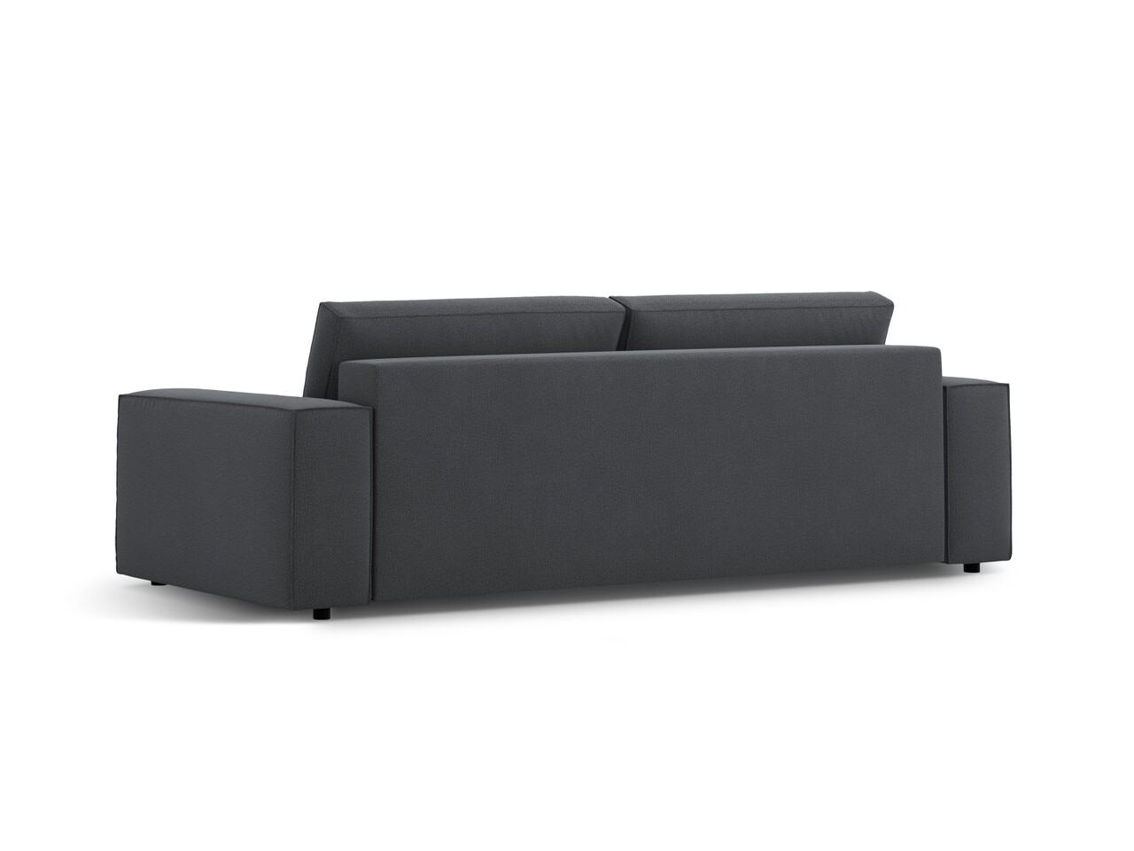 Canapea extensibila 3 locuri, Jodie-78, Micadoni Home, 247x107x86 cm, tesatura structurata, gri inchis - 1 | YEO