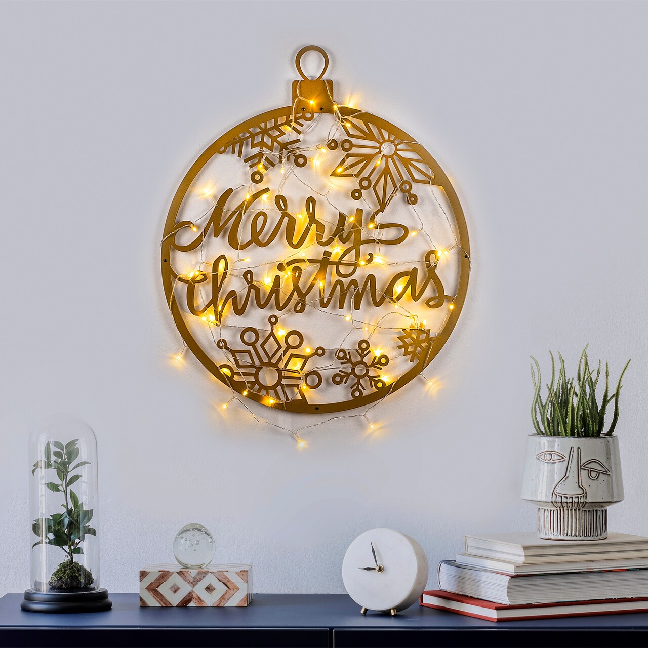 Decoratiune de luminoasa XMASGOLD-030, Tanelorn, 66x63 cm, metal, auriu - 1 | YEO