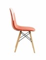 Set 2 scaune Scandinav, Heinner, 52x47x82 cm, lemn, coral