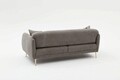 Canapea 3 locuri, Simena, Balcab Home, 219x95x80 cm, spatar mobil, sezut extins 90x180 cm, lemn de fag/poliester boucle, gri