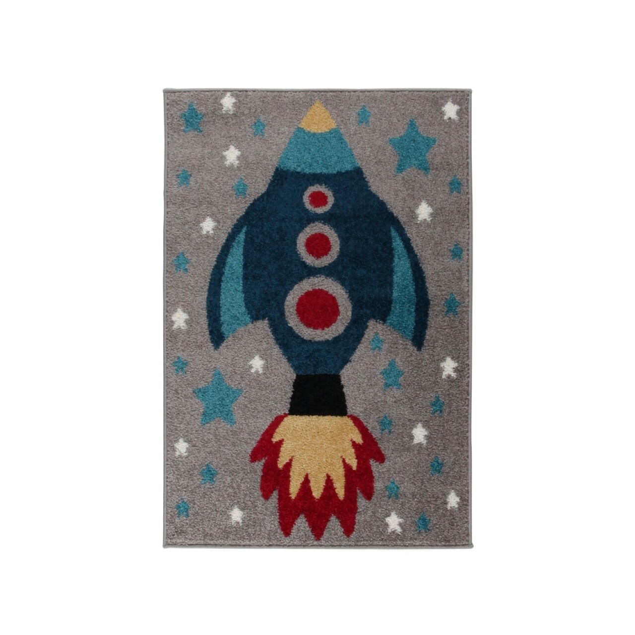 Covor Play Days Rocket Multi 80x120 cm, 100% polipropilena, multicolor