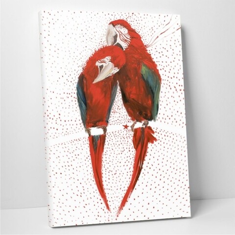 Tablou decorativ Lovebirds, Modacanvas, 50x70 cm, canvas, multicolor