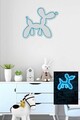 Decoratiune luminoasa LED, Balloon Dog,  Benzi flexibile de neon, DC 12 V, Albastru