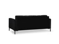 Canapea 2 locuri, Mamaia, Micadoni Home, BL, 152x92x75 cm, catifea, negru