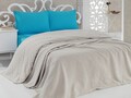 Cuvertura, Bella Carine by Esil Home, 158ESH65205, 220 x 240 cm, bumbac, bej