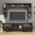 Comoda TV, Mezza, Elegante 1334, Nuc / Negru