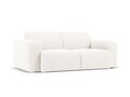 Canapea 2 locuri, Molino-101, Micadoni Home, 170x95x72 cm, tesatura boucle, alb