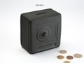 Pusculita Safe Box, Versa, 11x7x12 cm, ceramica, negru