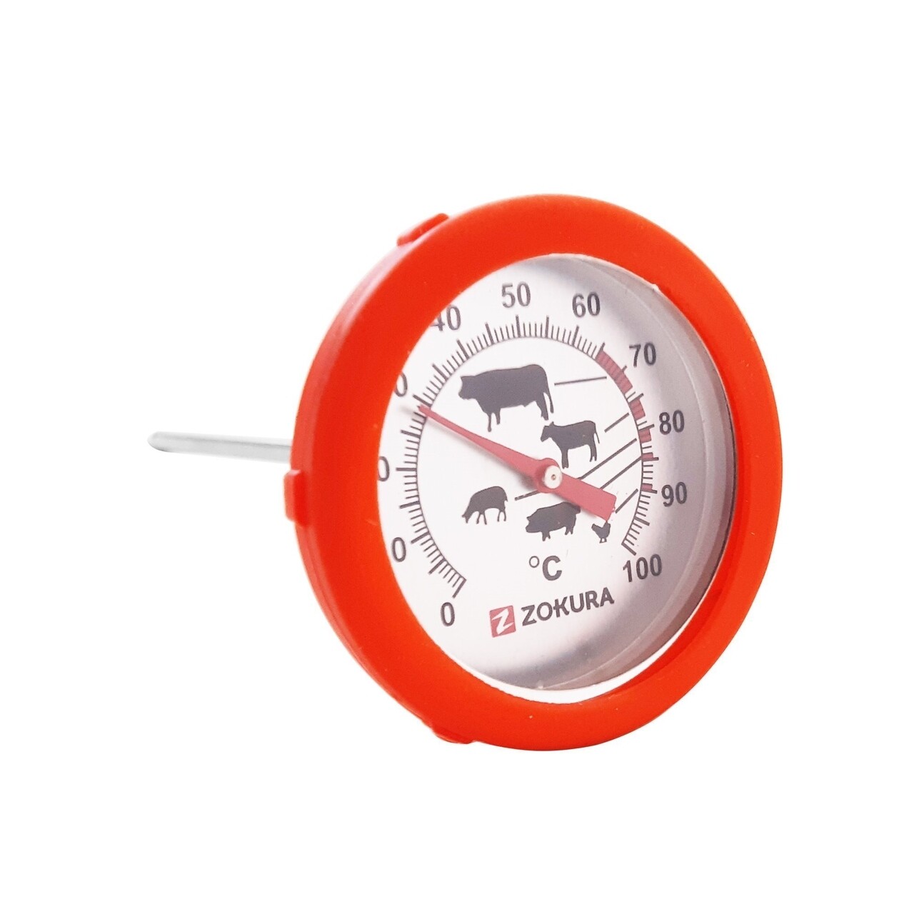 Termometru Pentru Friptura, Zokura, 0°C/100°C, Inox