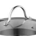 Cratita cu capac BergHOFF, Essentials Comfort, Ø 18 cm, 2.2 L, inox 18/10, capac din sticla