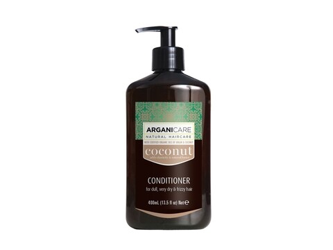 Balsam pentru par foarte uscat, lipsit de stalucire si frizzy Coconut Oil, Arganicare, 400 ml