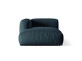 Sezlong modular living stanga 1 loc, Martina-169, Micadoni Home, 176x123x75 cm, tesatura structurata catifelata, albastru jeans