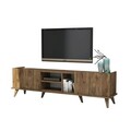 Comoda TV, Mezza, Elegante 1310, 180x52x34 cm, Maro