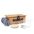 Cos de picnic 4 persoane Orlando, Homla, 46x30x20 cm, cu patura de picnic 130x150 cm, natural