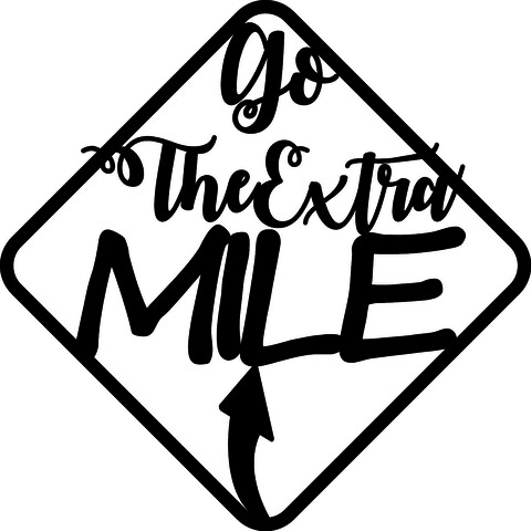 Decoratiune de perete, Go The Extra Mile, Tanelorn, 60x60 cm, metal