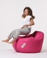 Fotoliu puf, Bean Bag, Ferndale Premium XXL, 115 x 130 cm, poliester impermeabil, roz