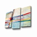 Set 3 tablouri decorative, 3PATK-102, Canvas, 20 x 39 cm, 2 piese, Multicolor