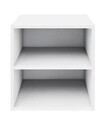 Raft modular Composite Cube W-Shelf, Bizzotto, 35x35x35 cm, PAL/MDF, alb