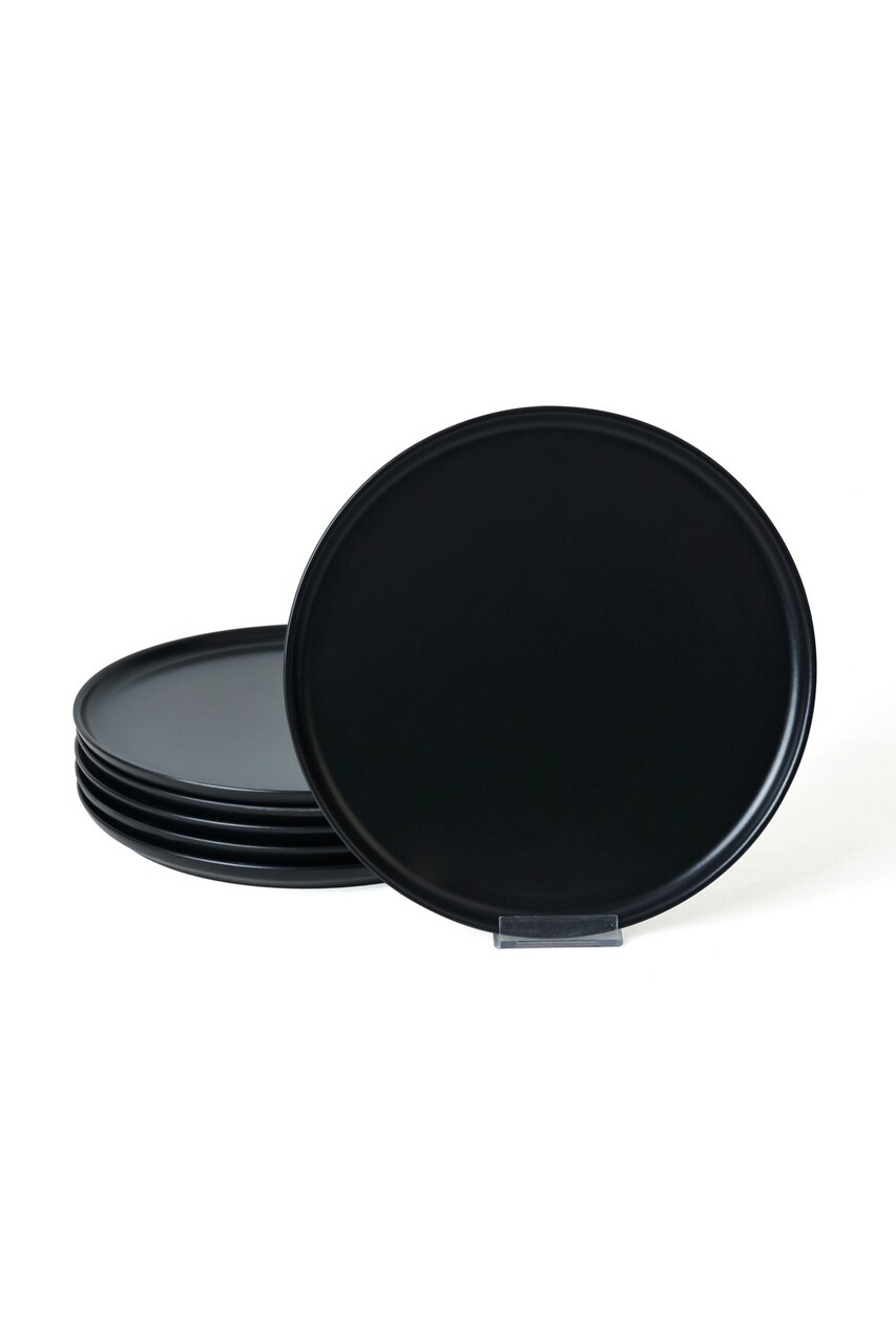 Set platouri pentru servire, Keramika, 275KRM2205, 100% CERAMICA / , Nu absoarbe apa, Negru mat