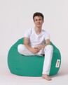 Fotoliu puf, Bean Bag, Ferndale Premium XXL, 115 x 130 cm, poliester impermeabil, turcoaz