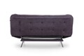 Canapea extensibila Misa Sofabed, Futon, 3 locuri, 198x128 cm, metal, maro