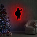 Lampa de perete Santa Claus 2, Neon Graph, 32x52 cm, rosu