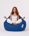 Fotoliu puf, Bean Bag, Ferndale Premium XXL, 115 x 130 cm, poliester impermeabil, albastru