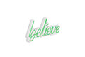 Decoratiune luminoasa LED, Believe, Benzi flexibile de neon, DC 12 V, Verde