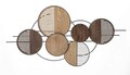 Decoratiune de perete Woody, Mauro Ferretti, 134 x 69.2 cm, fier/MDF, multicolor