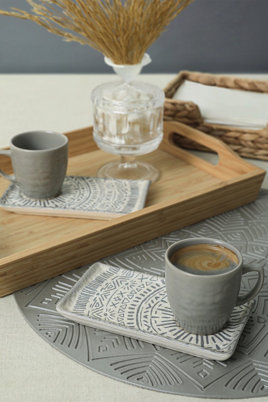 Set cesti de cafea, Keramika, 275KRM2174, 100% CERAMICA / , Nu absoarbe apa, Mate