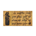 Decoratiune de perete, No Matter How You Feel, Lemn, Dimensiune: 30 x 3 x 58 cm, Nuc / Negru