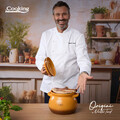 Oala cu capac 4.5 L, ORIGINI by Chef Nicolai Tand, Cooking by Heinner, ceramica, portocaliu degrade