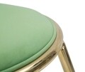 Scaun Glam Emily, Mauro Ferretti, 45 x 45 cm, fier/poliester, verde/auriu