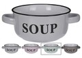 Bol Soup v3, Excellent Houseware, 18x13x6.5 cm, 490 ml, ceramica, verde deschis