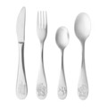 Set tacamuri 4 piese pentru copii Junior, Ambition, inox, argintiu