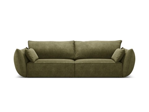 Canapea 3 locuri, Kaelle, Micadoni Home, BL, 208x100x85 cm, poliester chenille, verde