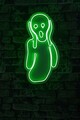 Decoratiune luminoasa LED, Scream, Benzi flexibile de neon, DC 12 V, Verde