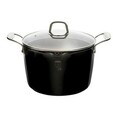 Oala cu capac pentru gatit paste, Berlinger, Black Royal Collection, 24 cm Ø, 6 L, aluminiu forjat