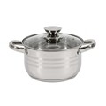 Cratita cu capac Myra, Cooking by Heinner, Ø18 cm, 2.5 L, inox/sticla