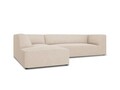 Coltar stanga 4 locuri, Ruby, Micadoni Home, BL, 273x180x69 cm, poliester, bej