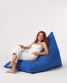 Fotoliu puf, Bean Bag Ferndale, Pyramid Bed, 145 cm, poliester impermeabil, albastru