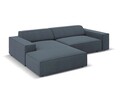 Coltar modular stanga 3 locuri, Jodie, Micadoni Home, BL, 224x166x70 cm, poliester, albastru