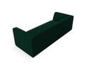 Canapea 3 locuri, Ruby, Micadoni Home, BL, 232x93x69 cm, catifea, verde bottle