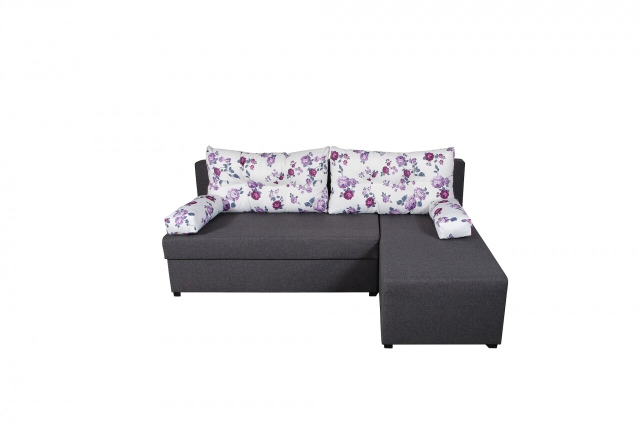 Coltar extensibil reversibil Modena Grey Magnolia 206 x 145 x 80 cm cu lada de depozitare - 2 | YEO