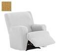 Husa fotoliu cu recliner elastica bi-stretch, Dorian, galben C/5