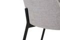 Set 2 scaune, Helsinki, Mauro Ferretti, 51 x 53 x 80 cm, placaj/metal/textil, gri/negru