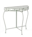 Consola Harriet, Bizzotto, 75 x 36 x 75 cm, otel, verde sage