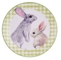 Platou pentru servire Bunny, Ø16 cm, dolomit, verde